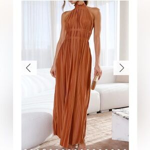 Frances Maxi Dress - Rust - Billy J
